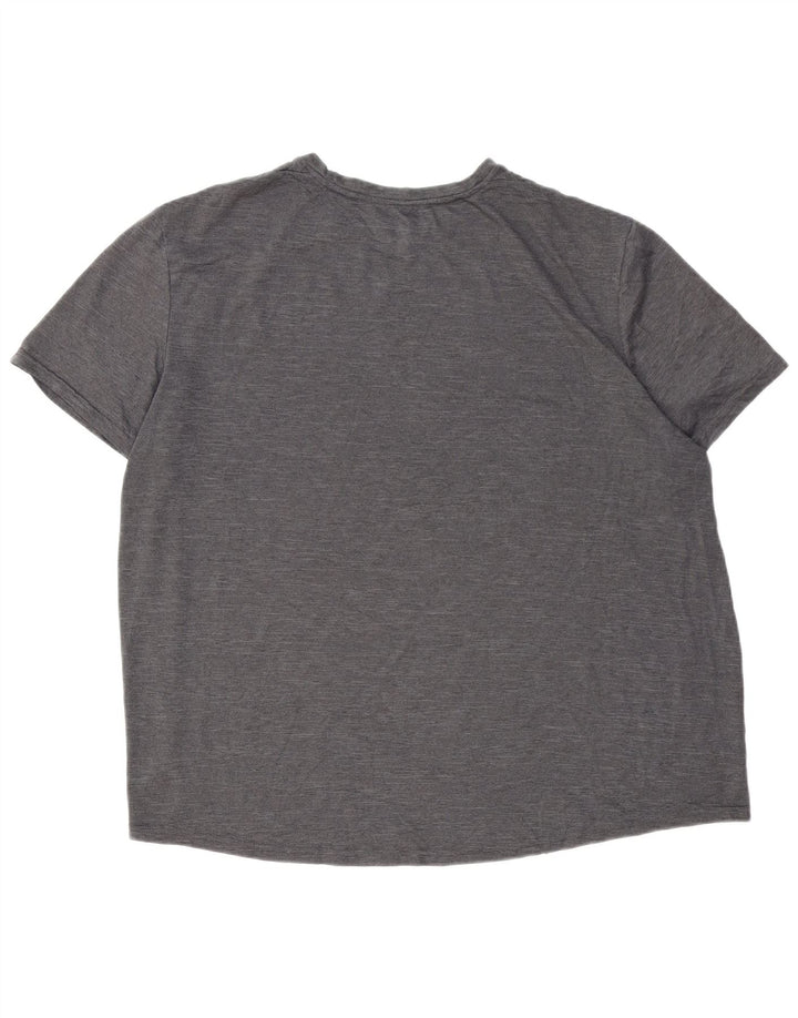 RUSSELL ATHLETIC Herre T-Shirt Top UK 46/48 XL Grå Polyester