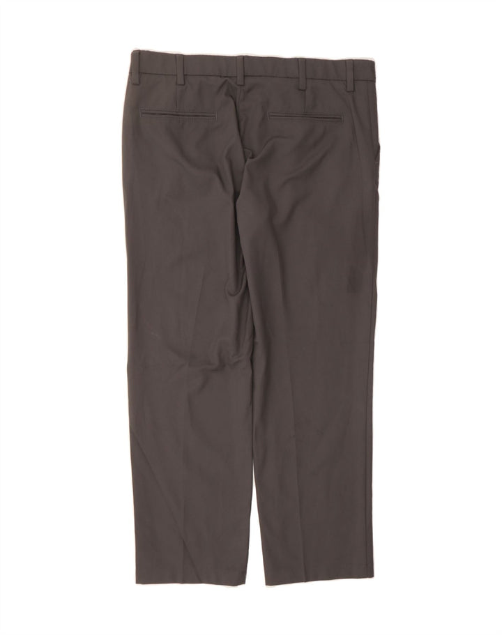 LEE Mens Straight Suit Trousers W34 L29  Grey Polyester Vintage Lee and Second-Hand Lee from Messina Hembry 