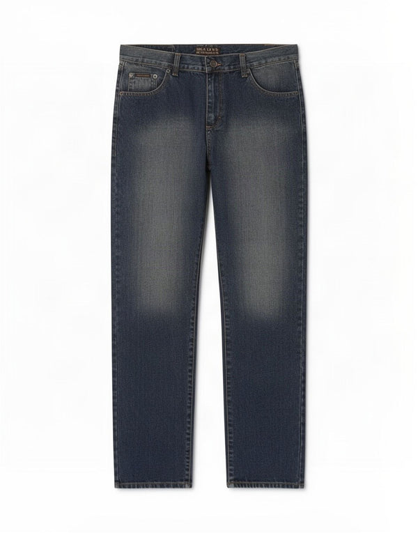 Rica Lewis Dame Højtaljede Lige Jeans UK 18 XL W33 L32 Blå