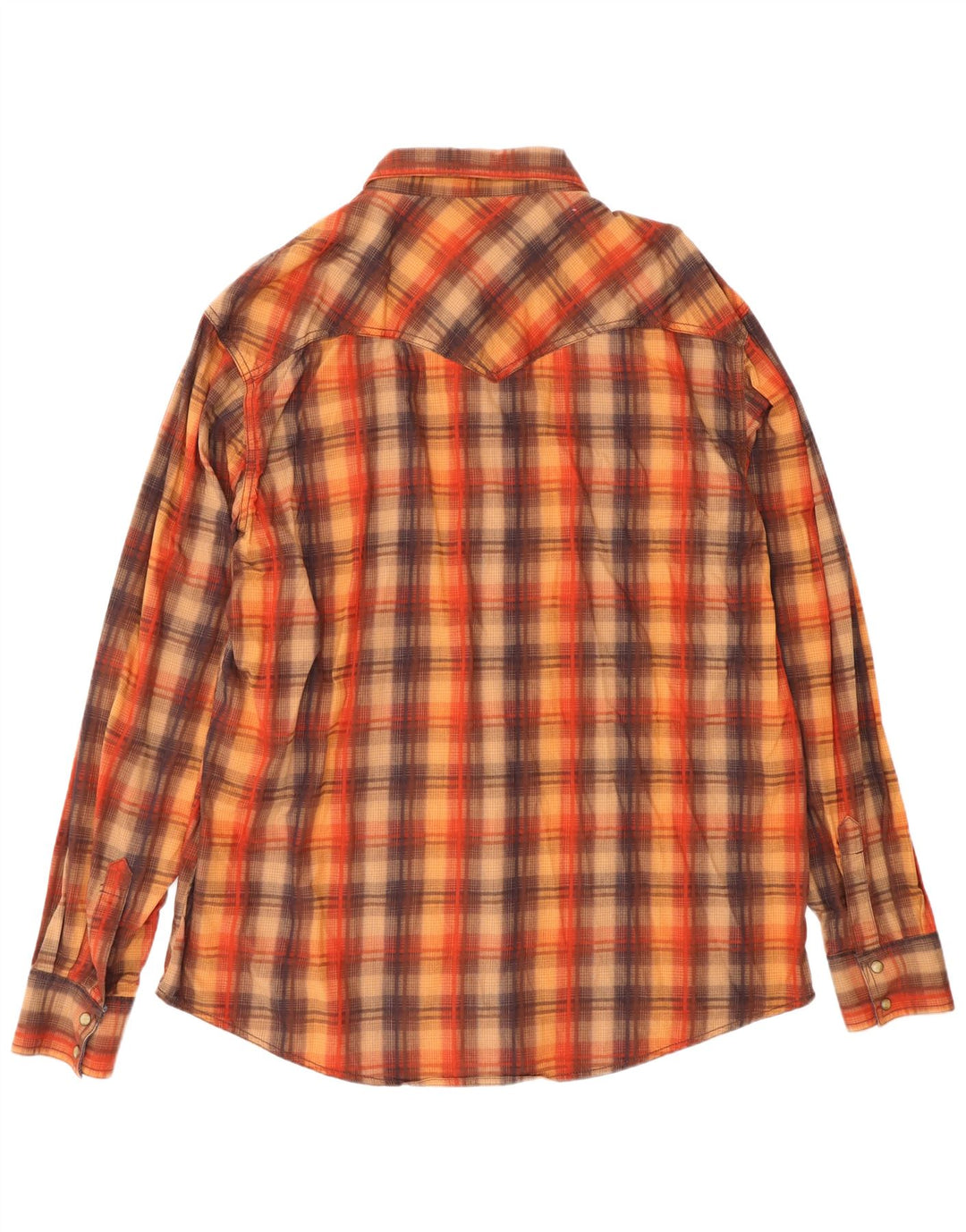 Wrangler Retro skjorte til mænd 2XL brun ternet bomuld