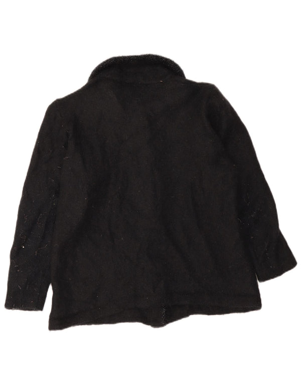 La Perla Dame Cardigan Sweater UK 12 Medium Black Mohair