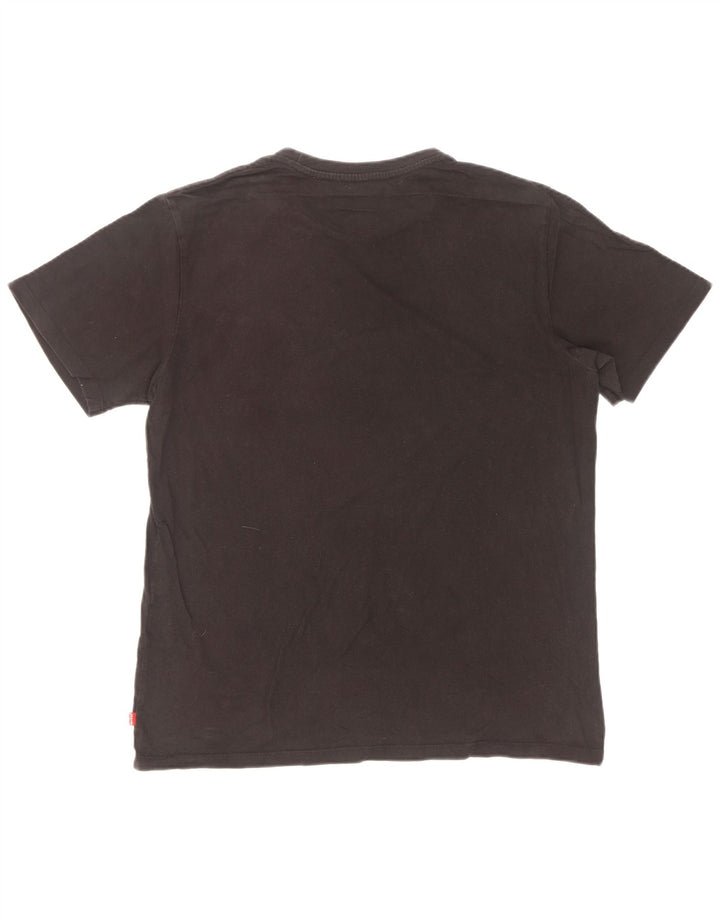 Levi's Herre Standard Fit Grafisk T-Shirt Top Medium Sort