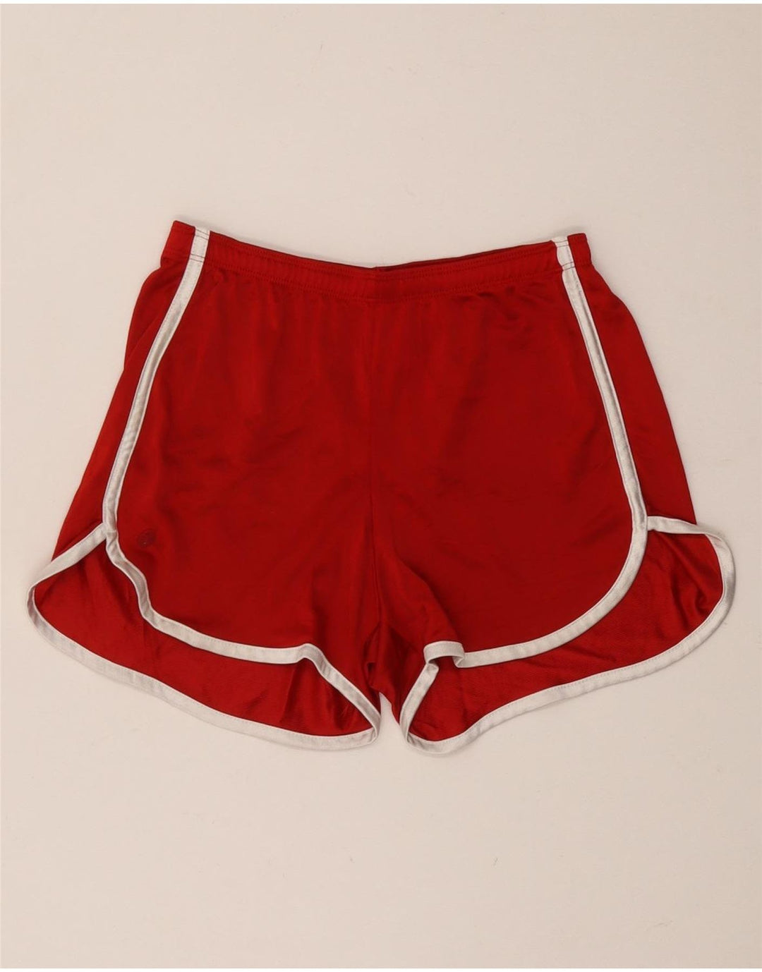 Russell Athletic Womens Sports Shorts UK 10 Small Red Polyester