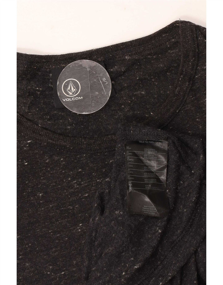Volcom Herre T-Shirt Top Stor Sort Stribet Bomuld