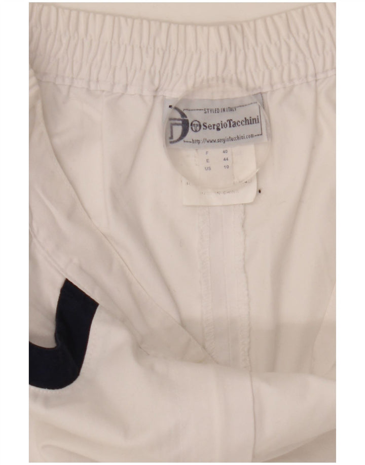 Sergio Tacchini Sportshorts til kvinder EU 40 Medium W27 Hvid Polyester Sports