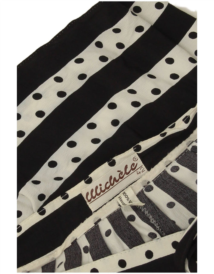 Wichele Womens Flared Skirt IT 42 Medium W30 Hvidstribet viskose