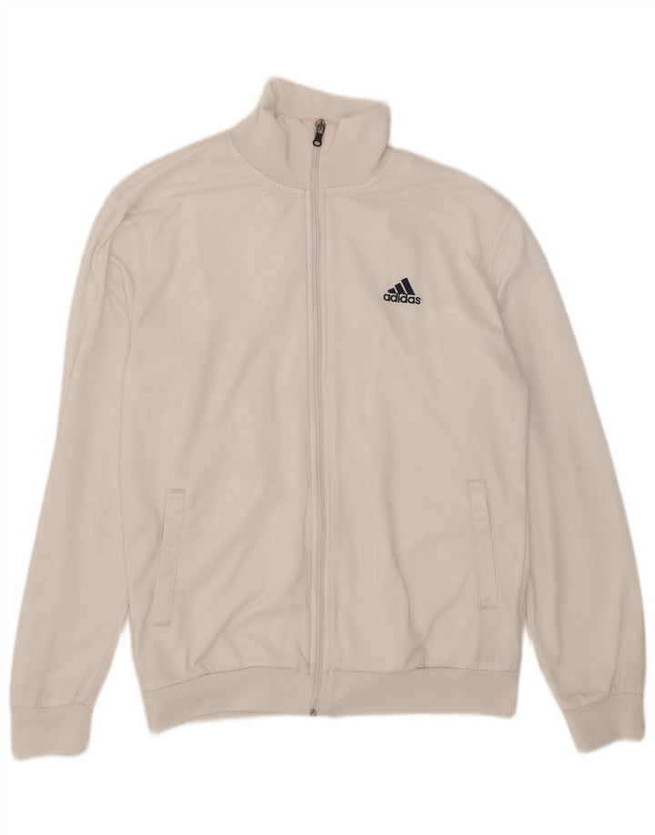 Adidas Træningsdragt til mænd Topjakke Stor Hvid Polyester