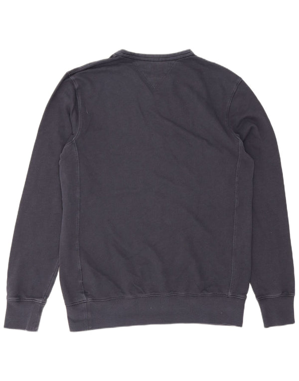 Tommy Hilfiger Herre Vintage Fit Sweatshirt Jumper Stor marineblå bomuld