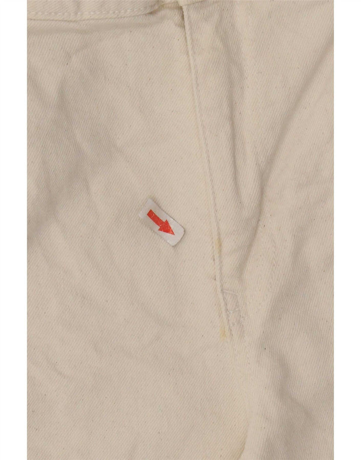 Zara Dame Flared Jeans EU 42 Large W32 L31 Beige Bomuld