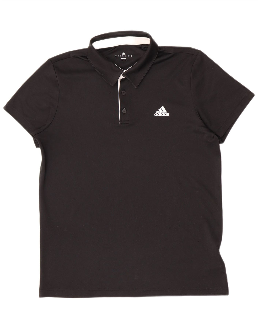 Adidas Herre Climalite Polo Shirt Stor sort polyester