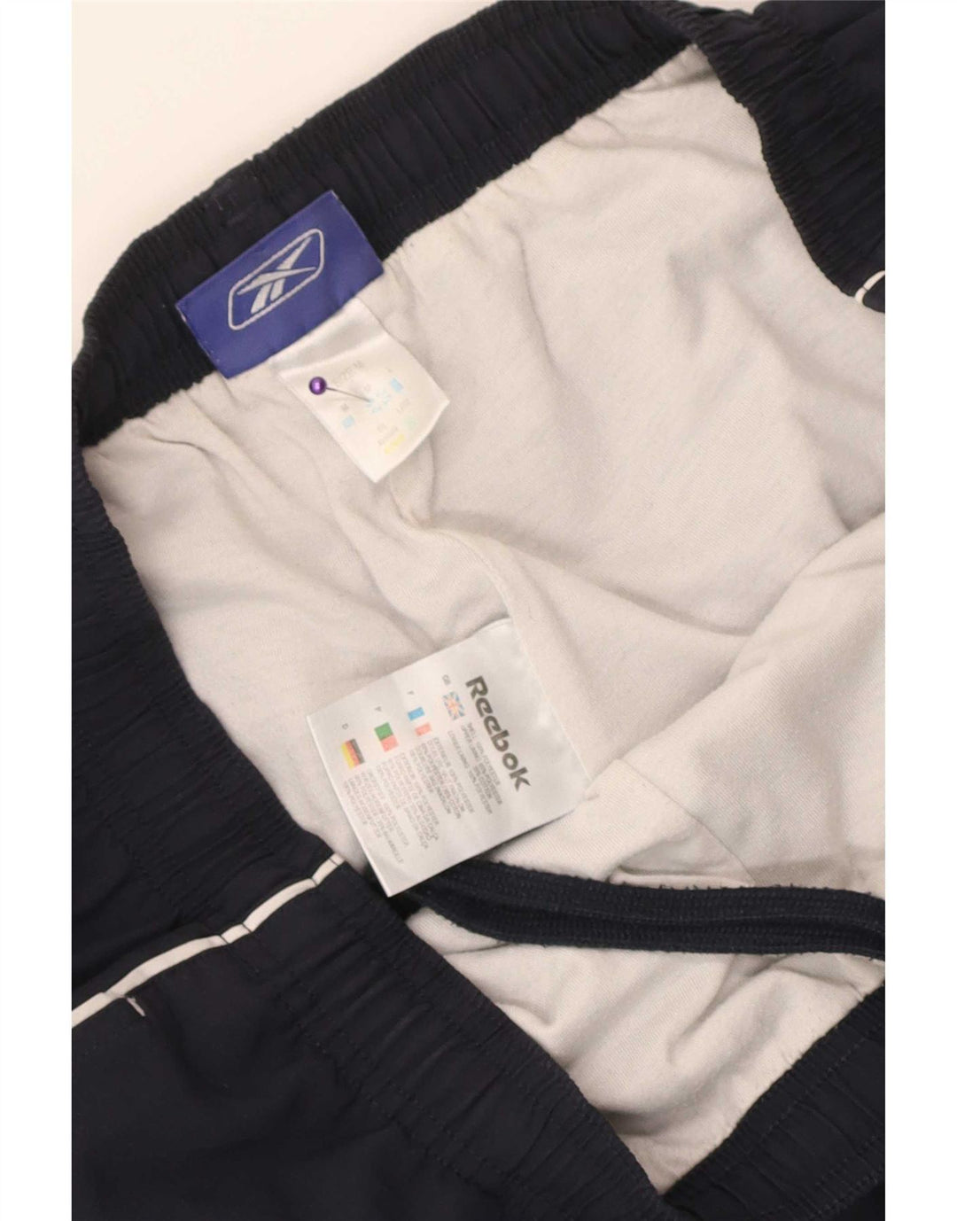 Reebok Herre Bermuda Sport Shorts Medium Navy Blue Polyester