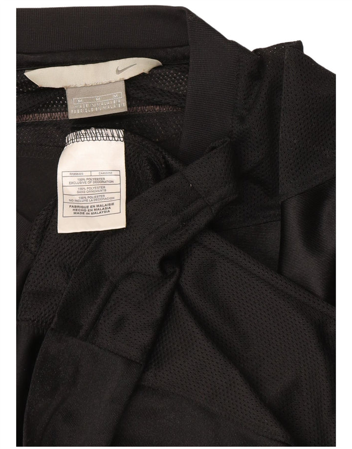 NIKE Grafisk T-shirt top mellem sort polyester til mænd