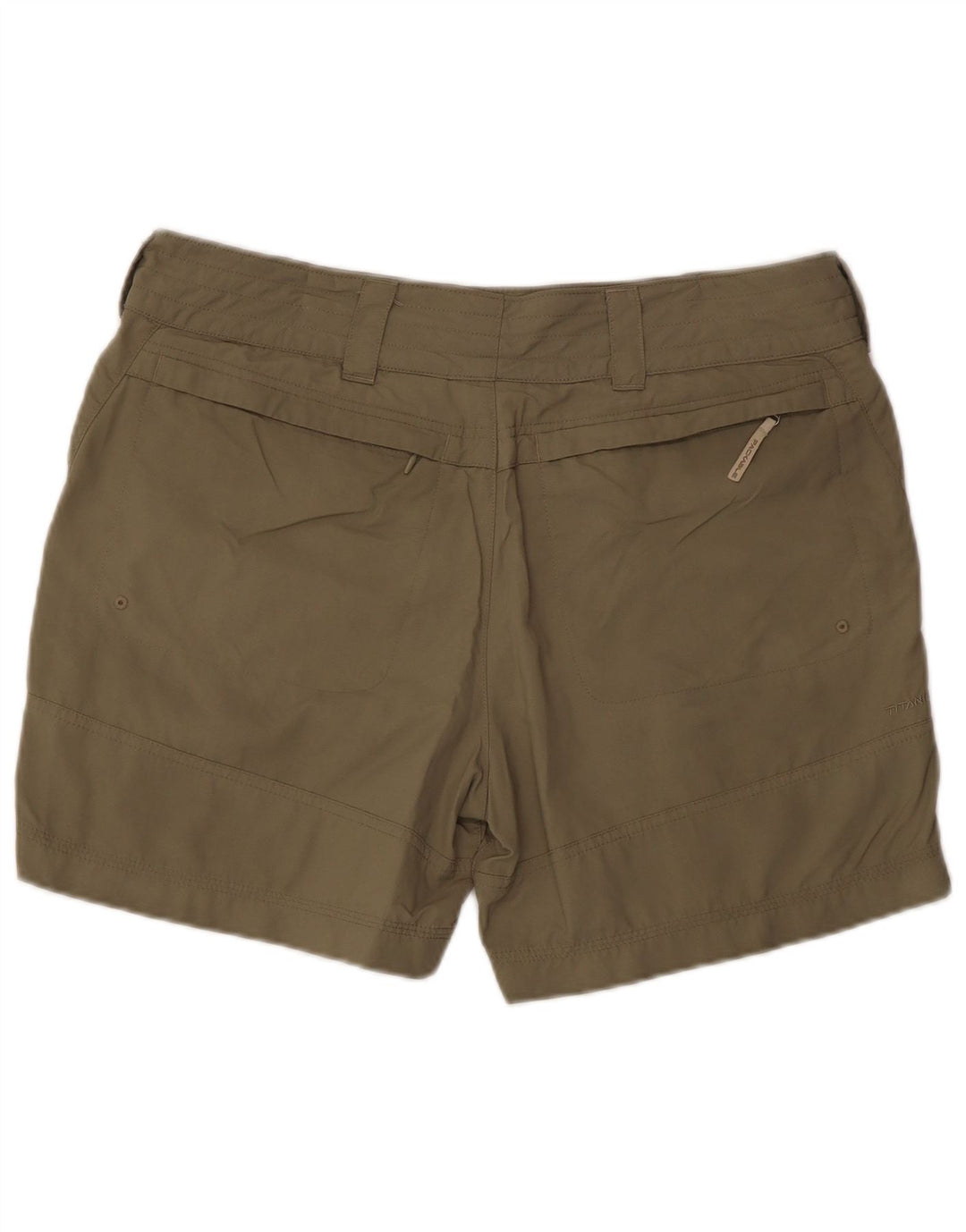 COLUMBIA Titanium Chino Shorts til kvinder US 12 Large W36 Khaki Nylon