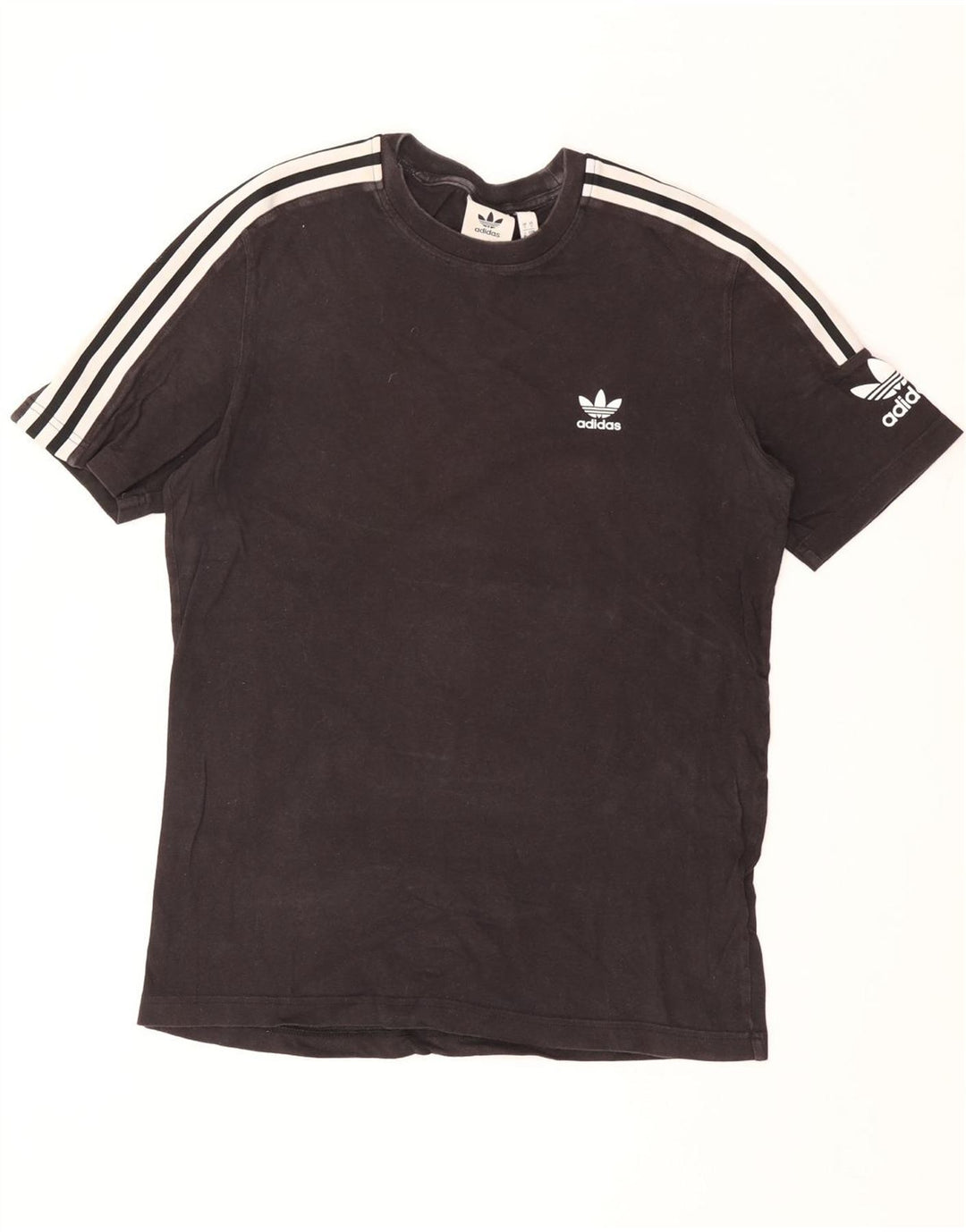ADIDAS Herre T-Shirt Top Lille Sort Bomuld