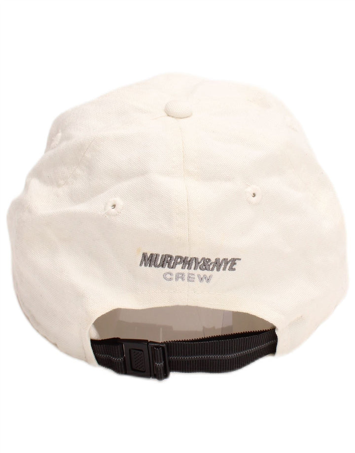 Murphy & Nye Herre grafisk baseballkasket One Size hvid bomuld