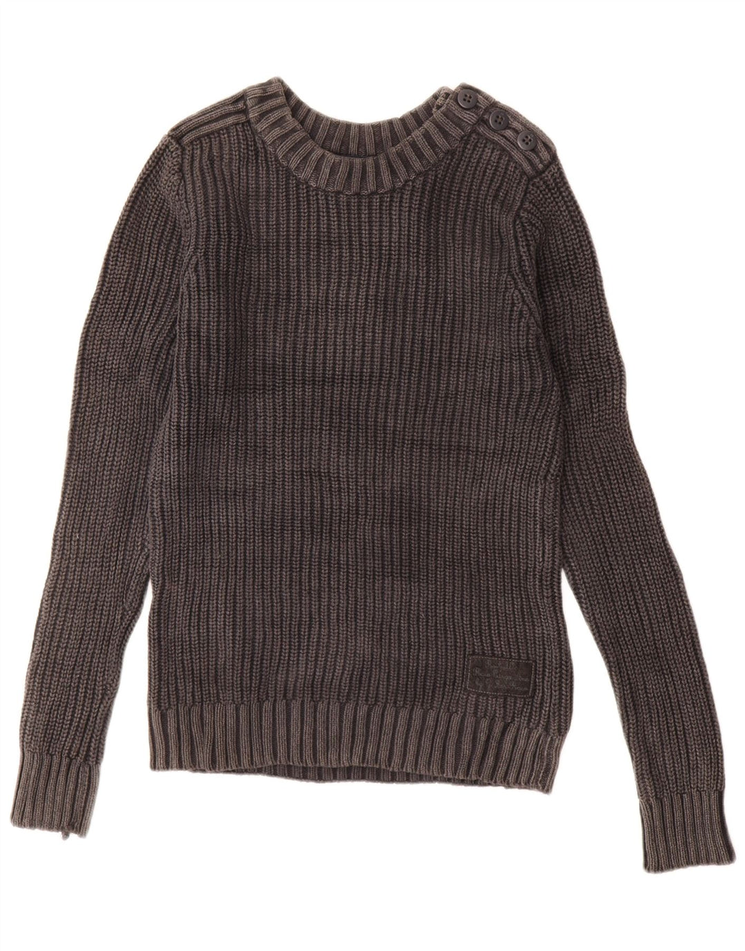 G-Star Herre Boat Neck Jumper Sweater Medium Grey Bomuld