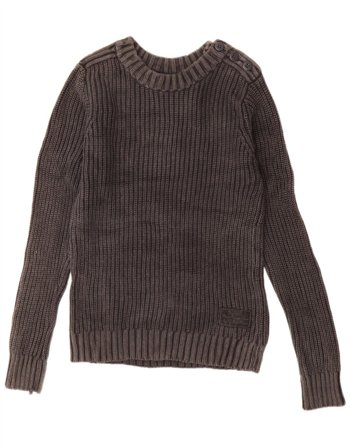 G-Star Herre Boat Neck Jumper Sweater Medium Grey Bomuld