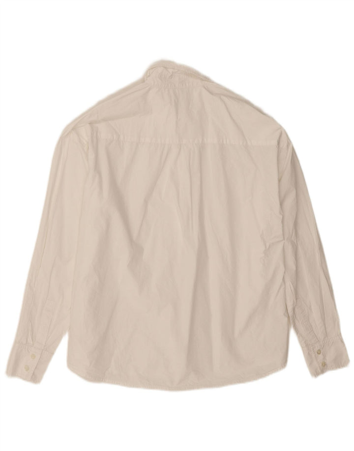 Trussardi Dame Oversized Skjorte IT 38 XS Hvid Bomuld