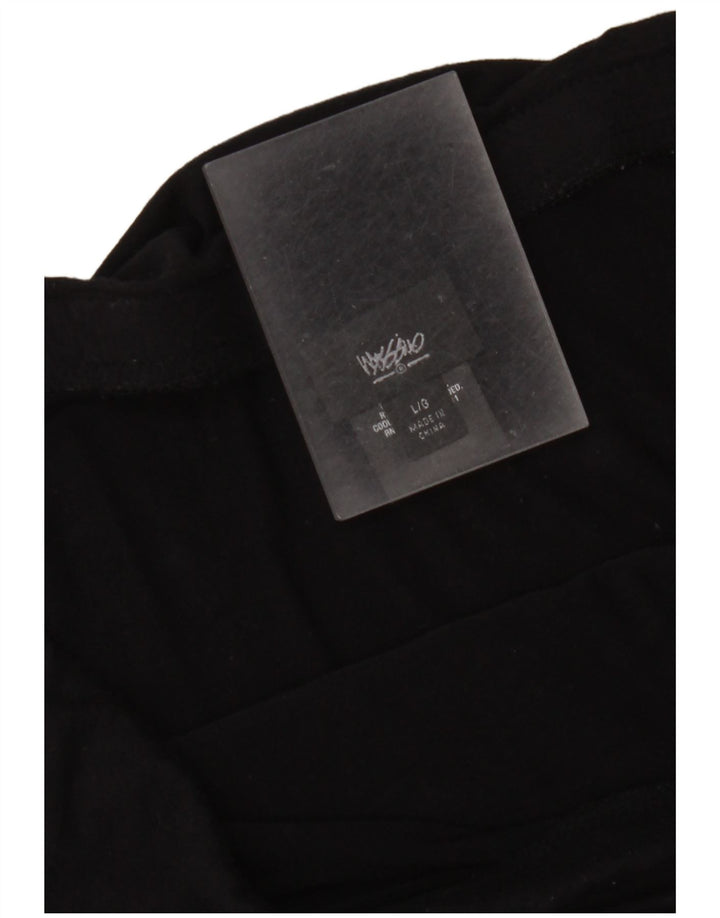Mossimo Dame Højtalje Midi Nederdel Stor W34 Sort Rayon