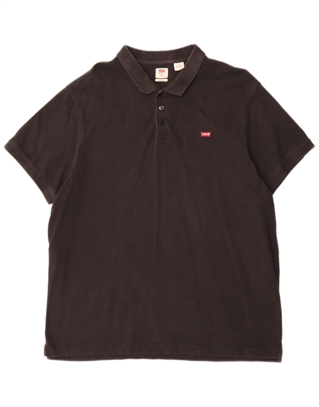 Levi's Herre Standard Polo Shirt 2XL Sort Bomuld