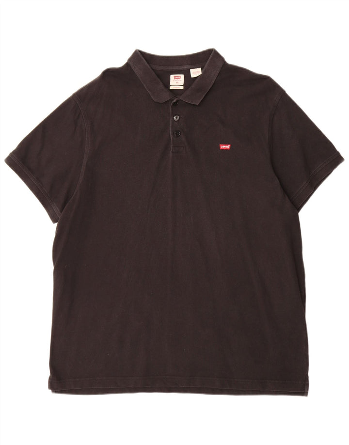 Levi's Herre Standard Polo Shirt 2XL Sort Bomuld