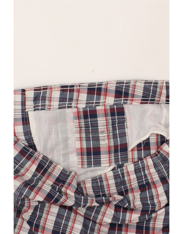 EDDIE BAUER Mens Swimming Shorts 2XL  Multicoloured Check Polyamide Vintage Eddie Bauer and Second-Hand Eddie Bauer from Messina Hembry 