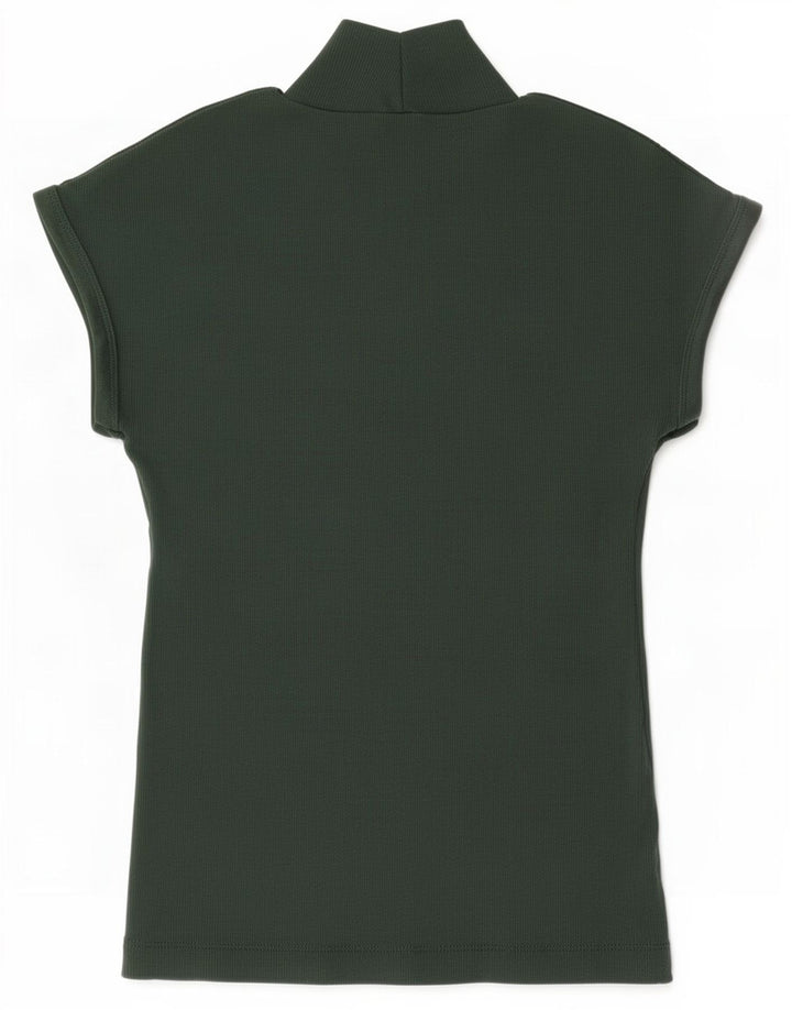 Zara T-Shirt Top UK 12 Medium Grøn