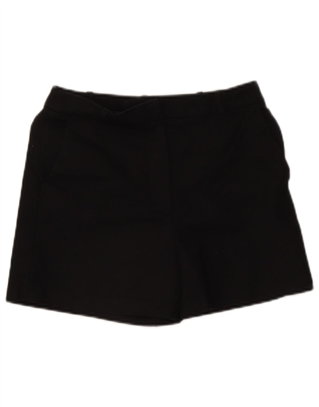 Zara Chino Shorts til kvinder XS W24 Sort bomuld