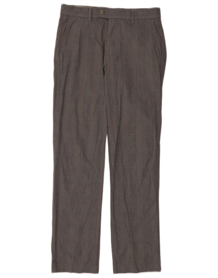 Dockers Herre Slim Fit Suit Bukser W30 L32 Grå ternet bomuld
