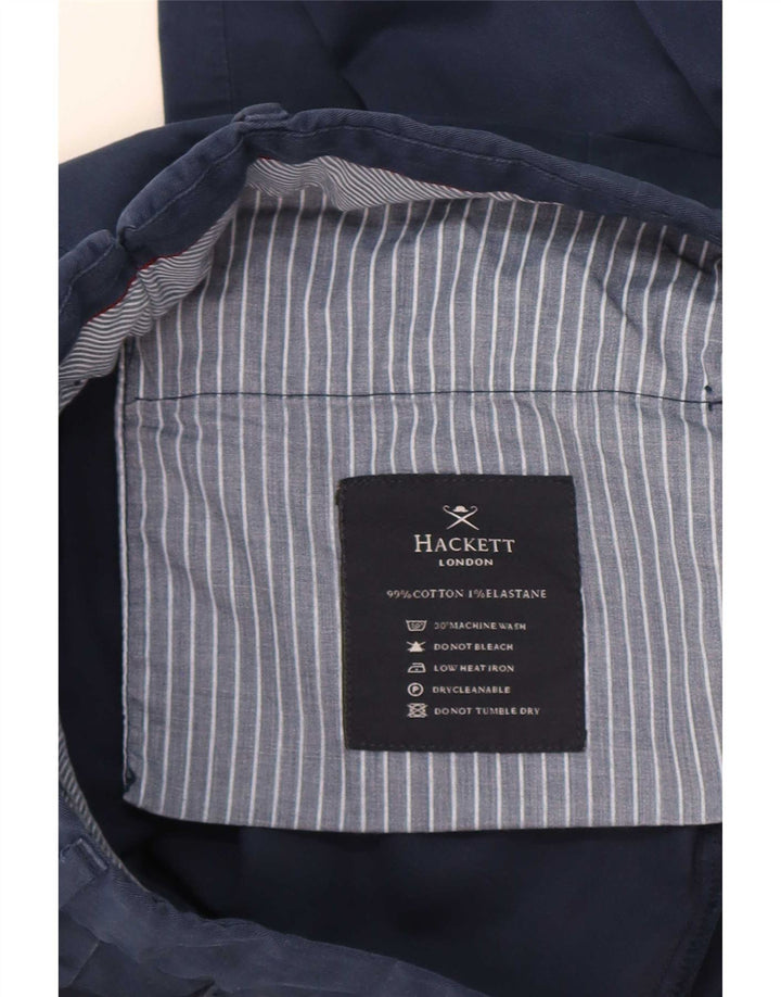 Hackett Herre Slim Suit Bukser W32 L29 Marineblå Bomuld