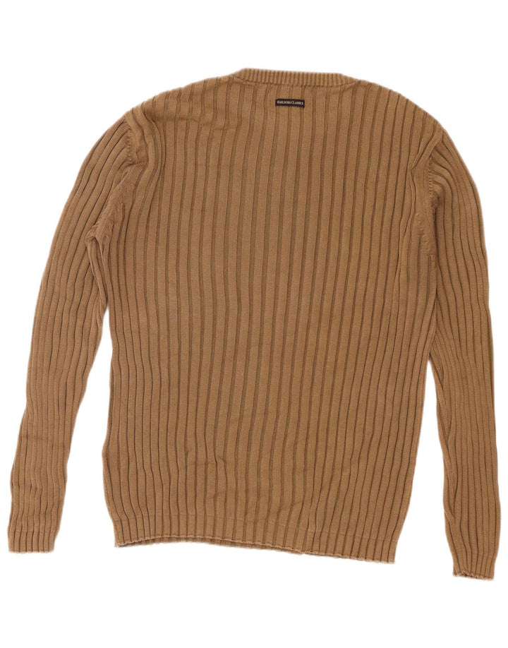 Marlboro Classics Herre Crew Neck Jumper Sweater Medium Brun Bomuld
