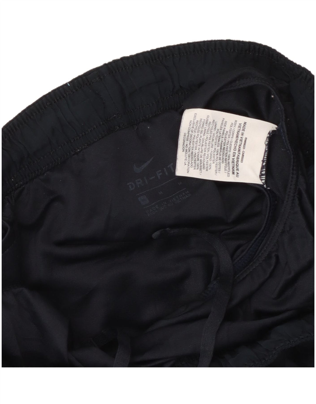 NIKE Dame Dri Fit Sportshorts UK 14 Medium Navy Blue Polyester