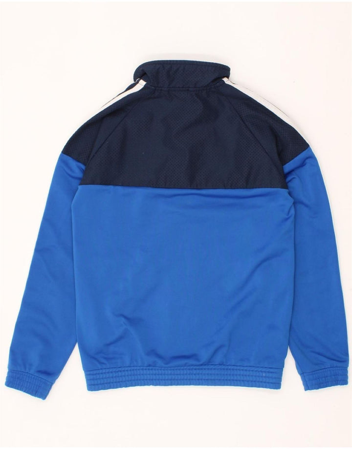 ADIDAS Boys Tracksuit Top Jacket 9-10 Years Blue Colourblock Polyester Vintage Adidas and Second-Hand Adidas from Messina Hembry 