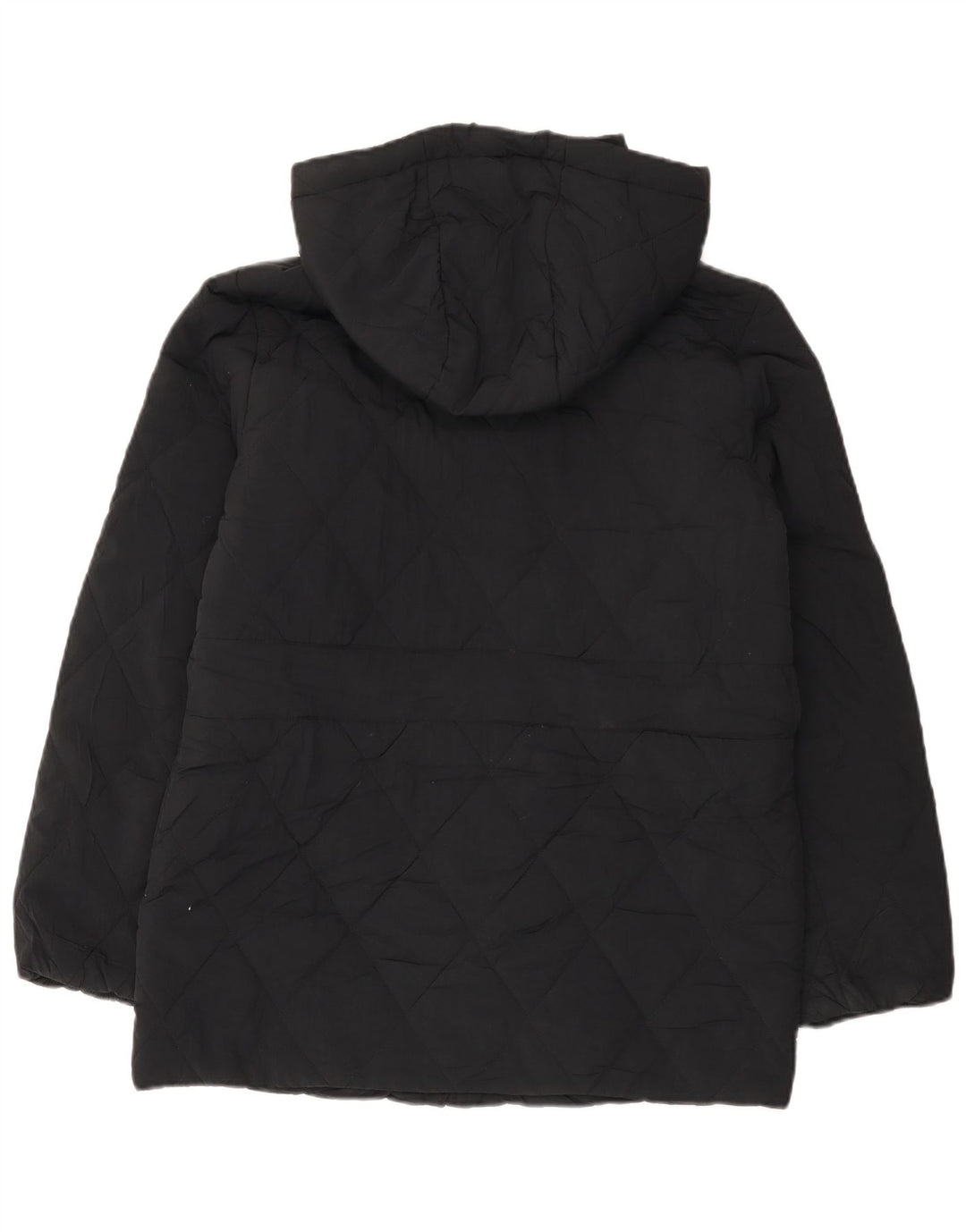 Marks & Spencer Dame Hætte Oversized Polstret Jakke UK 8 Lille Sort