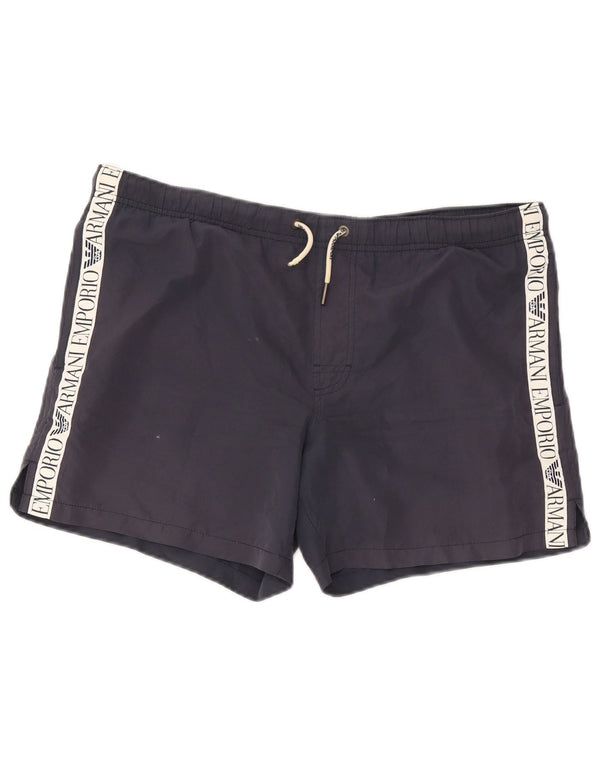 Emporio Armani Badeshorts til mænd IT 48 Medium Navy Blue Colourblock