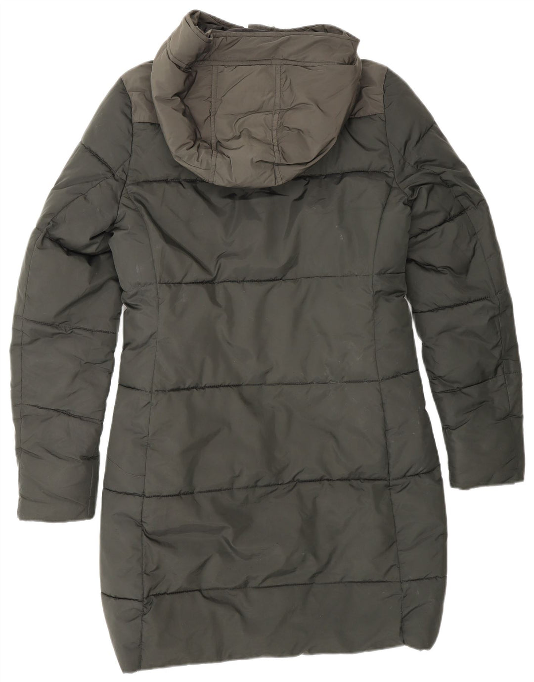 G-STAR Polstret frakke med hætte til kvinder UK 10 Small Green Colourblock Polyester
