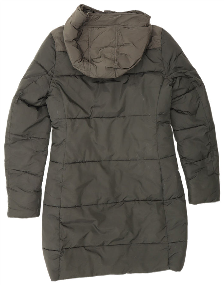 G-STAR Polstret frakke med hætte til kvinder UK 10 Small Green Colourblock Polyester