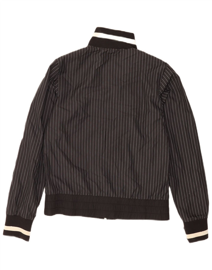 Nike træningsdragt topjakke til kvinder UK 10/12 Medium Black Pinstripe Polyester