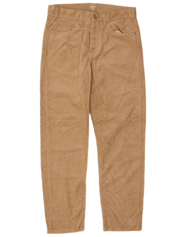 CARHARTT Herre Wip Slim Corduroy Bukser W30 L29 Beige Bomuld