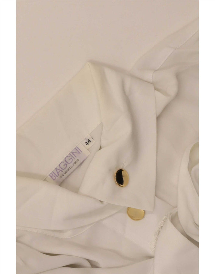 Biaggini dameskjorte bluse EU 44 XL Hvid