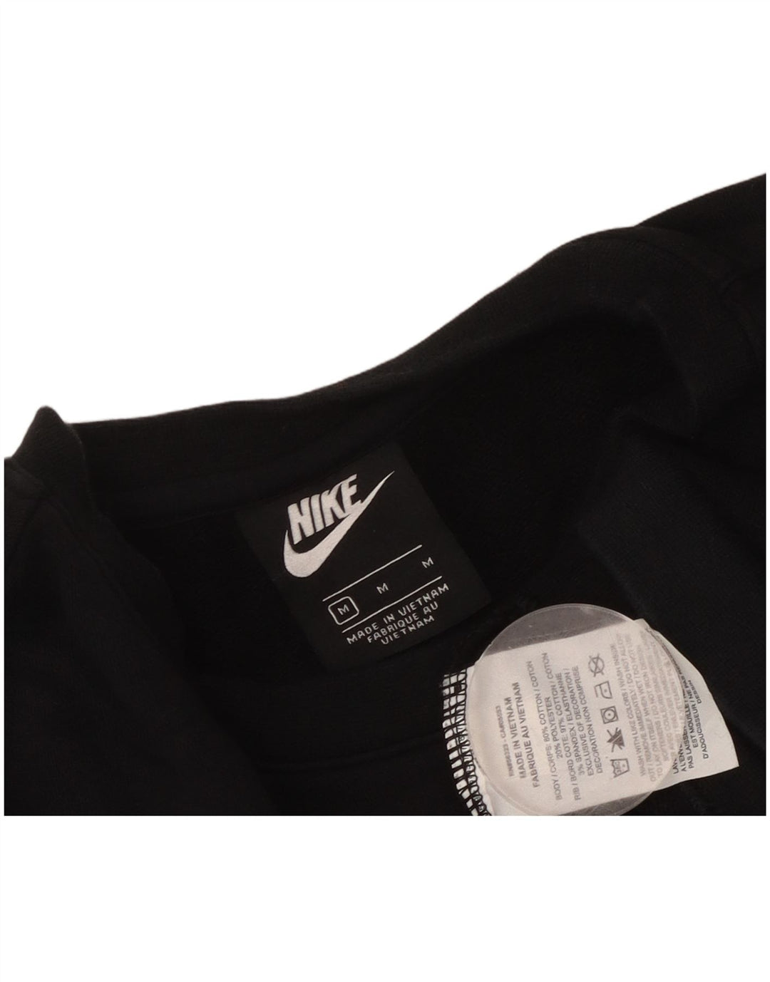 NIKE Oversized Crop Graphic Sweatshirt Jumper UK 14 Medium Sort