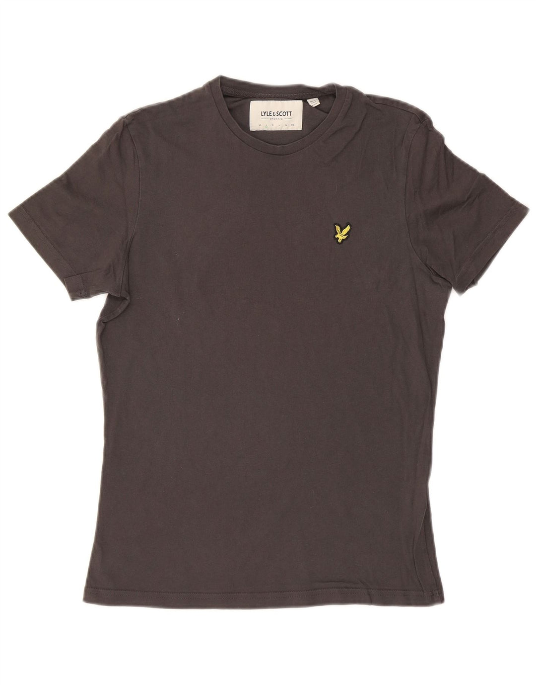 LYLE & SCOTT Mens Loose Fit T-Shirt Top Small Grey Cotton