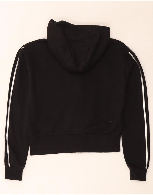 Juicy Couture piger Crop hættetrøje med lynlås 14-15 år sort bomuld