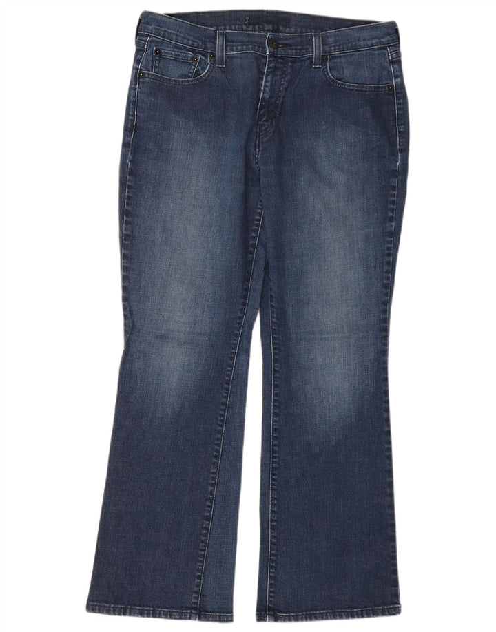 LEVI'S Dame Bootcut Jeans US 12 Large W32 L29 Blå Bomuld