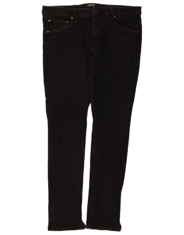 Jack & Jones Herre Slim Jeans W36 L32 Sort Bomuld