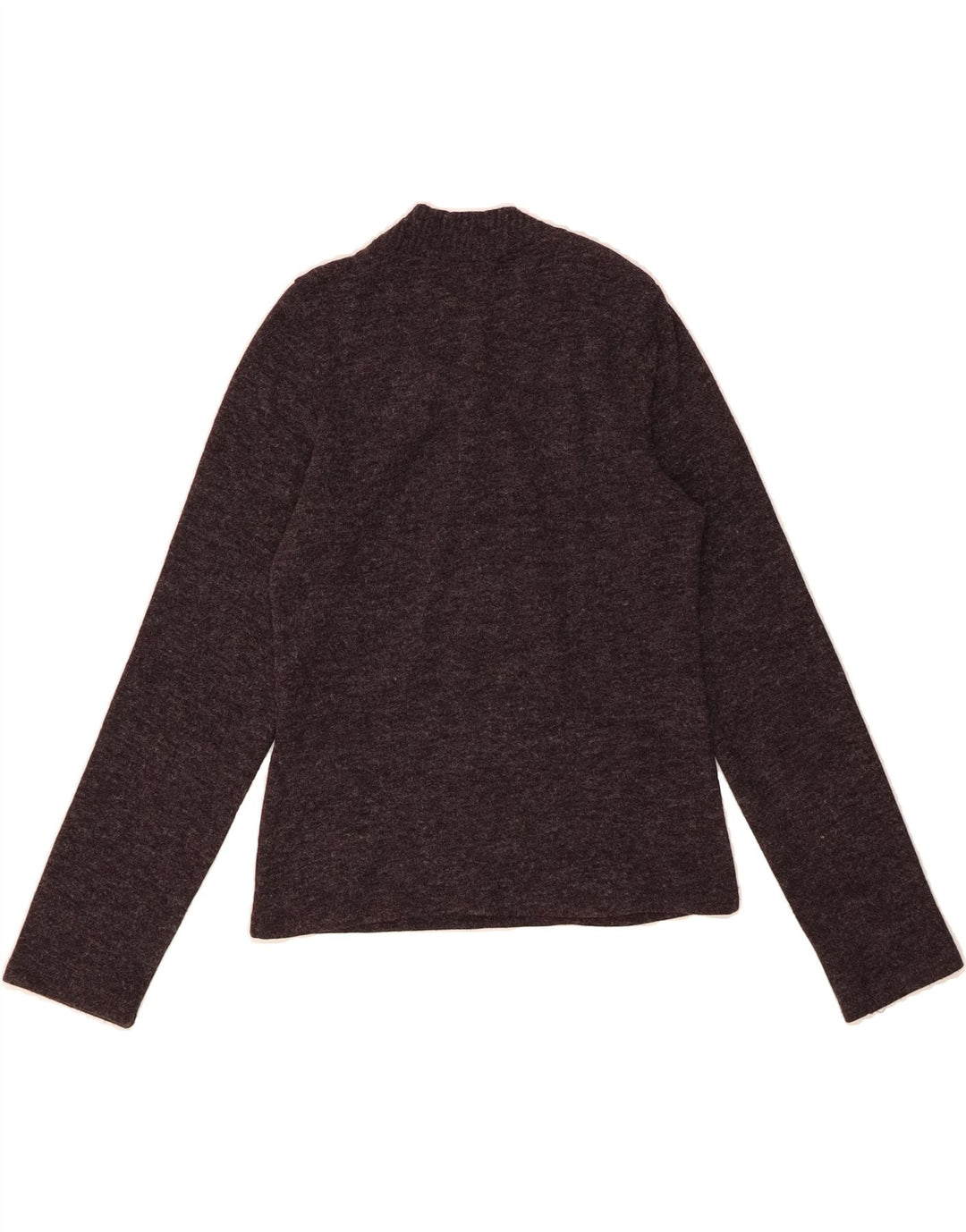 ZARA Womens Button Neck Jumper Sweater UK 8 Small Grey Polyester Vintage Zara and Second-Hand Zara from Messina Hembry 