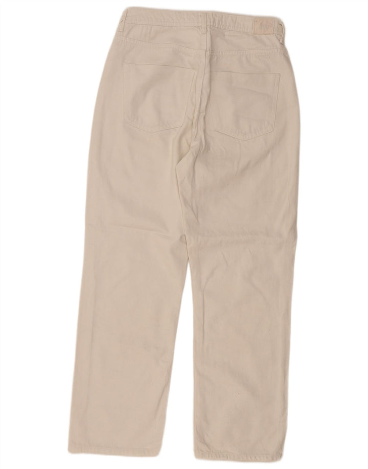 Zara Dame Straight Jeans EU 38 Small W28 L29 Hvid