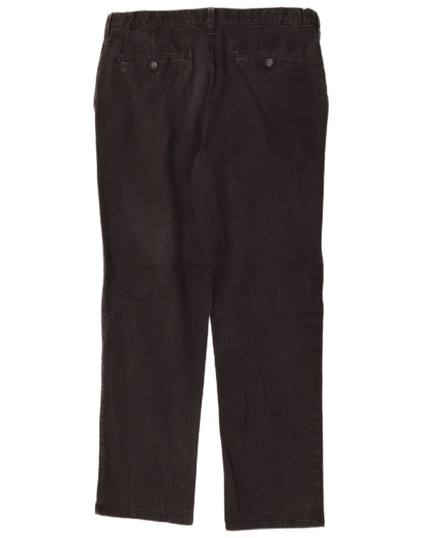 Marks & Spencer Herre Regular Fit Chinobukser W36 L30 Sort bomuld