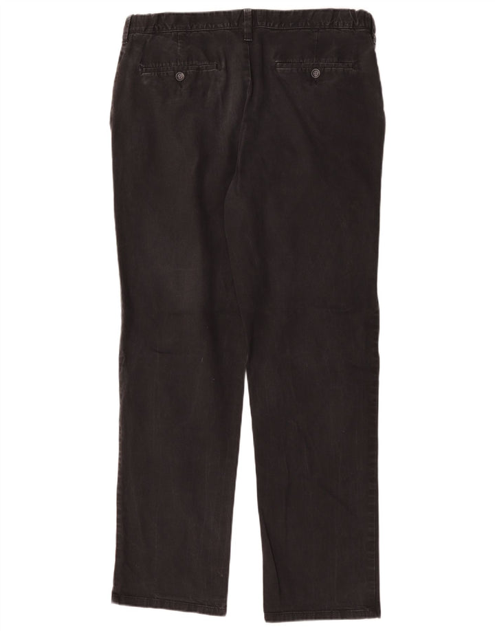 Marks & Spencer Herre Regular Fit Chinobukser W36 L30 Sort bomuld