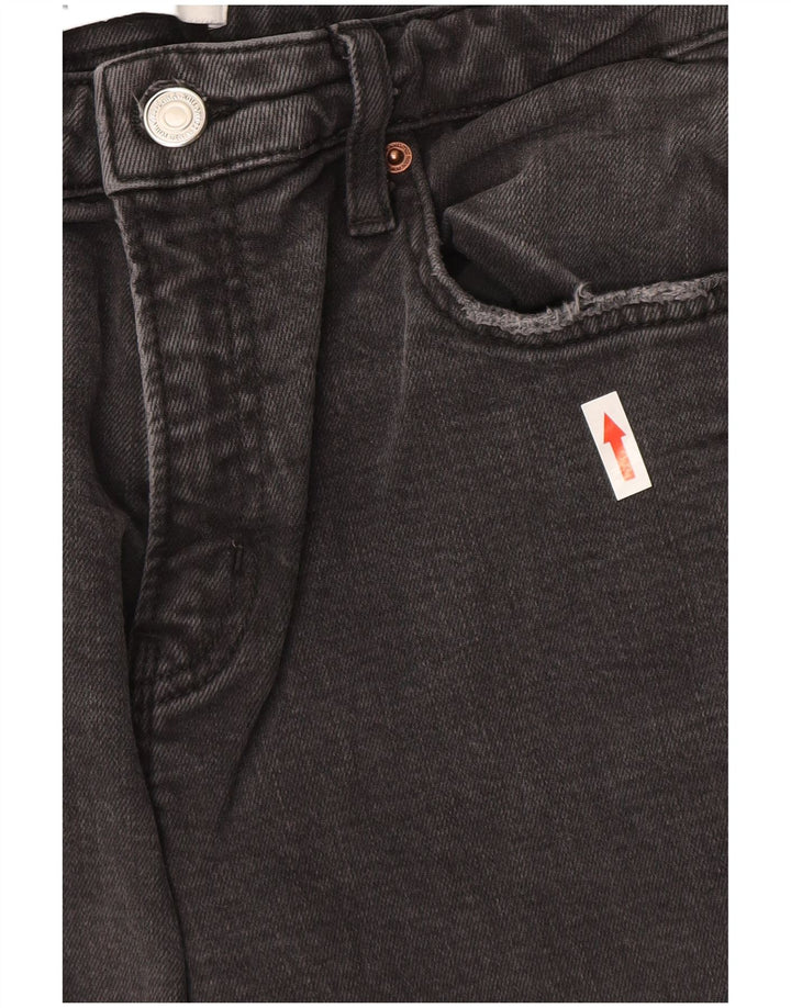 Zara Dame Straight Jeans EU 40 Medium W30 L26 Grå Bomuld